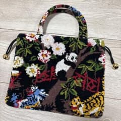 フェイラー ケイタマルヤマ 巾着トート 未使用 チャイニーズサーカス 