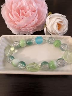 ハンドメイド ブレスレット グリーンのサムネイル