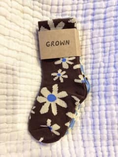 ユメ様専用　新品GROWN 花柄ソックス2セット3〜12monthsのサムネイル