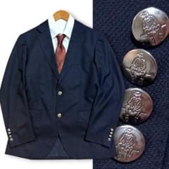 極美品 Paul Stuart ポールスチュアート 刻印ボタン 紺ブレ ブレザー 極美品 Paul Stuart ポールスチュアート 刻印ボタン 紺ブレ ブレザー