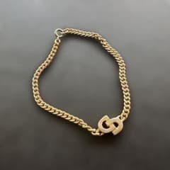 い*ー様 Christian Dior CDロゴ チェーンブレスレット ゴールドのサムネイル