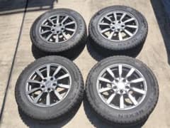 バリ溝★スタッドレス4本ホイール付き　215/60R16　ガレージ保管の美品！ バリ溝☆スタッドレス4本ホイール付き 215/60R16 ガレージ保管の美品