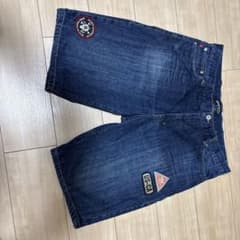 Stussy デニムハーフパンツ ワッペン付きのサムネイル