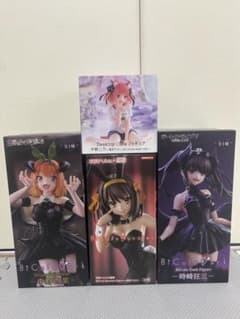 美少女フィギュア 5体セット バニー＆ダーク 四葉 ハルヒ 狂三 海夢 アーリャ 女性フィギュア4体 時崎狂三 涼宮ハルヒ 中野四葉 中野ニ乃 - メルカリ