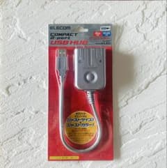 ELECOM コンパクト 2ポート USB HUBのサムネイル