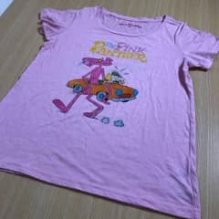 古着 ピンクパンサー Tシャツ ピンク Mのサムネイル
