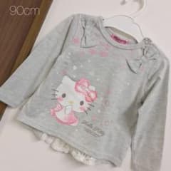 サンリオ キティちゃん ハローキティ 90 ロンT 長袖 Tシャツ フリルのサムネイル