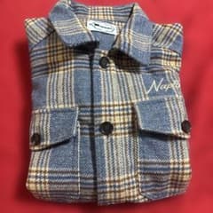 Nissy naptime 西島隆弘　ナップタイム　チェックシャツ　ブルー Nissy naptime 西島隆弘 ナップタイム チェックシャツ ブルー - メルカリ