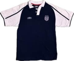 00s UMBRO ENGLAND Archive イングランド代表 ポロシャツ - メルカリ