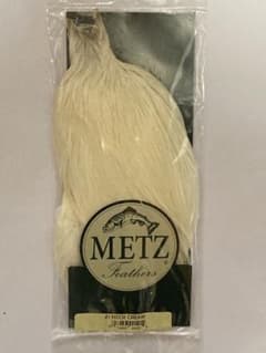 [METS] フライマテリアル コックネック ハックル クリーム グレード＃1のサムネイル