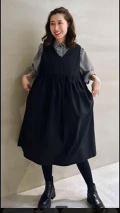 ミルフィーユ様専用⭐︎unminou アンミヌ　バックギャザージャンスカのサムネイル