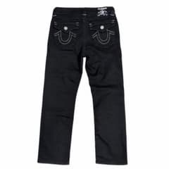 TRUE RELIGION ブラックデニムパンツ w28 - メルカリ