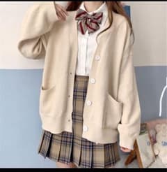 制服　カーディガン　ベージュのサムネイル