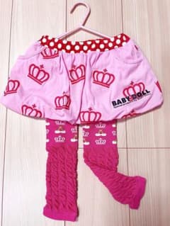 BABYDOLL スカート パンツ 100cm レッグウォーマーのサムネイル