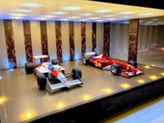 1/18展示2〜3台可・蛇紋大理石・ディスプレーBOX /スタイリッシュ