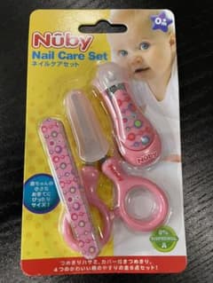 Nudyネイルケアセット　赤ちゃん用つめ切り　ハサミ　ベビー用　カバー付
