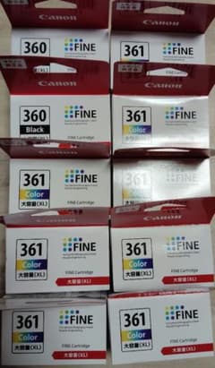 Canon BC-361XL×8個　BC-360XL×2個のサムネイル