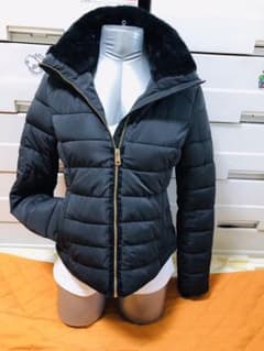 ZARA ザラ ダウンジャケット レディース  zara basic 黒のサムネイル