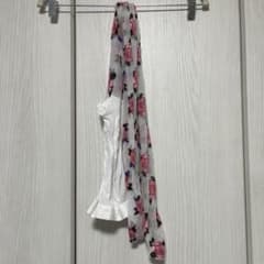 レディース ホワイト 花柄 シースルー タイツのサムネイル