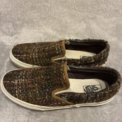 VANS スリッポン ツイード ブラウンのサムネイル