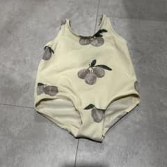 H&M ベビー水着 女の子 4-6ヶ月 フルーツ柄　オリーブ柄のサムネイル