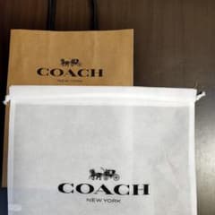 COACH ショップ紙袋  不織布巾着set 値下げ致しましたのサムネイル