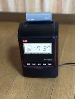 MAX ER-110SUW タイムレコーダー 黒のサムネイル