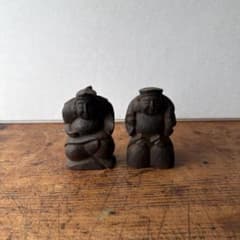 목조 다이코쿠 에비스 메이지 다이쇼 쇼와 고미술 일도 조각 칠복신 레트로