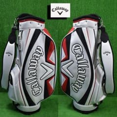 Callaway/キャロウェイ ゴルフ キャディバッグ9型【白/黒/赤】新品