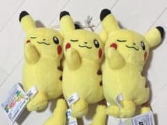 포켓몬스터 피카츄 봉제인형 3장