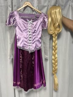 ラプンツェル　ドレス　ウィッグ　コスプレ　仮装　大人用のサムネイル