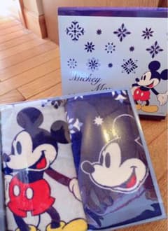 第一生命ノベルティ  ディズニーフェイスタオル　冬　ミッキーのサムネイル