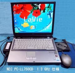 NEC LaVie PC-LL750CD Windows XPノートPC マウス NEC LaVie PC-LL750CD 1.3GHzノートPCマウス電源 - メルカリ