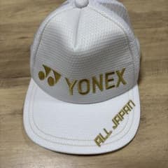 YONEX ALL JAPAN メッシュキャップ ホワイト - メルカリ