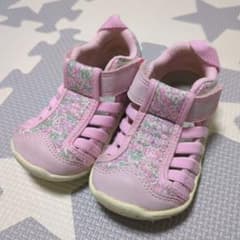 IFME キッズ サンダル 13.5cm ピンク 花柄のサムネイル