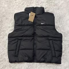 新品タグ付☆ NIKE ダウンベスト ブラック L - メルカリ