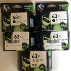 HP 63XL カラー3色✖️3 ブラック✖️2のサムネイル