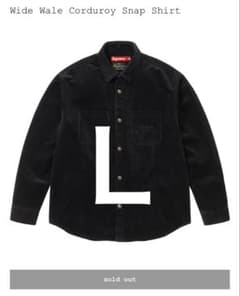 supreme wide wale corduroy snap shirtのサムネイル