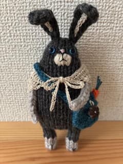 キ*️様 ハンドメイド☆あみぐるみ☆お出掛けうさぎちゃん - メルカリ