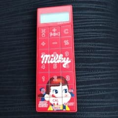 不二家 ペコちゃん Milky 電卓 タイマー付きのサムネイル