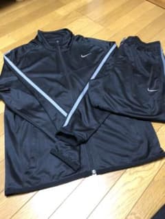 美品/ナイキ/ジャージ上下2点set/XL/黒/夏用/薄手のサムネイル