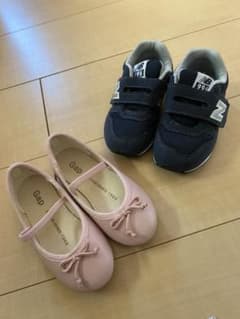 ニューバランス996ネイビー/gap バレエシューズ フォーマル 14cmセットのサムネイル