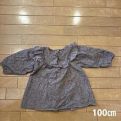 キッズ ブラウス 100cm フリル レースのサムネイル