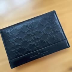 値下げSalvatore Ferragamo 名刺入れ ガンチーニ ブラックのサムネイル