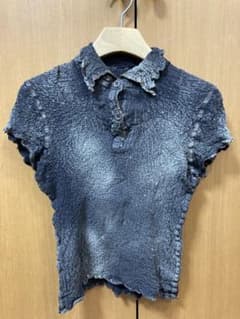me カリフラワーポロシャツ(ダメージデニム)のサムネイル