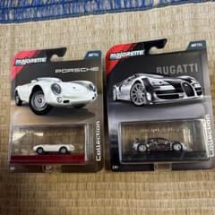 マジョレット ミニカー 2台セット　メッキ　ブガッティ　ポルシェのサムネイル