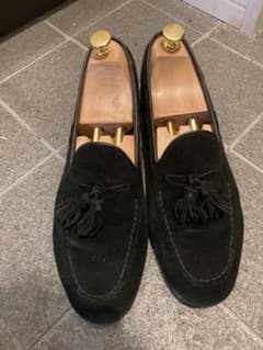 黒スエードタッセルローファーのサムネイル