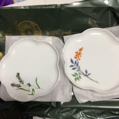 深川製磁 小皿【南天】【ラベンダー】２枚のサムネイル