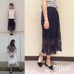 今季♡ フーズフーチコ レースプリーツスカートのサムネイル