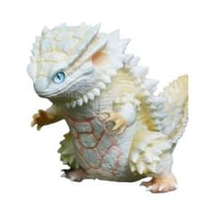 フトアゴ怪獣 ムーンホワイト モンスター 可動 ソフビ フィギュア 